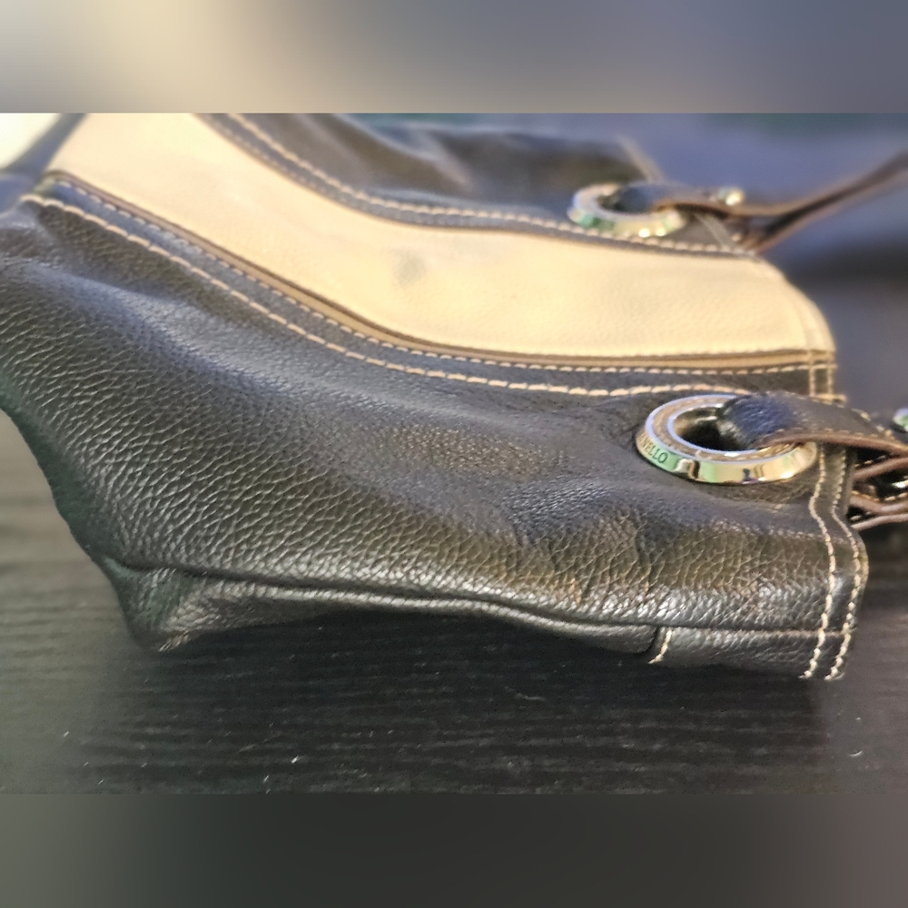 Tignanello Black and Cream Two-Toned Purse - Picture 5 of 15